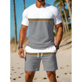 Herren Activewear-Set im Colorblock-Design mit Oberteil und Hose