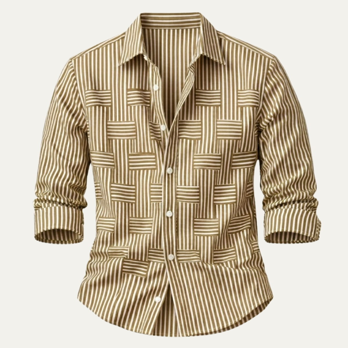 Gestreiftes Herrenhemd im Relaxed Fit als Smart-Casual-Look