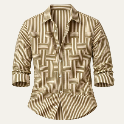 Gestreiftes Herrenhemd im Relaxed Fit als Smart-Casual-Look