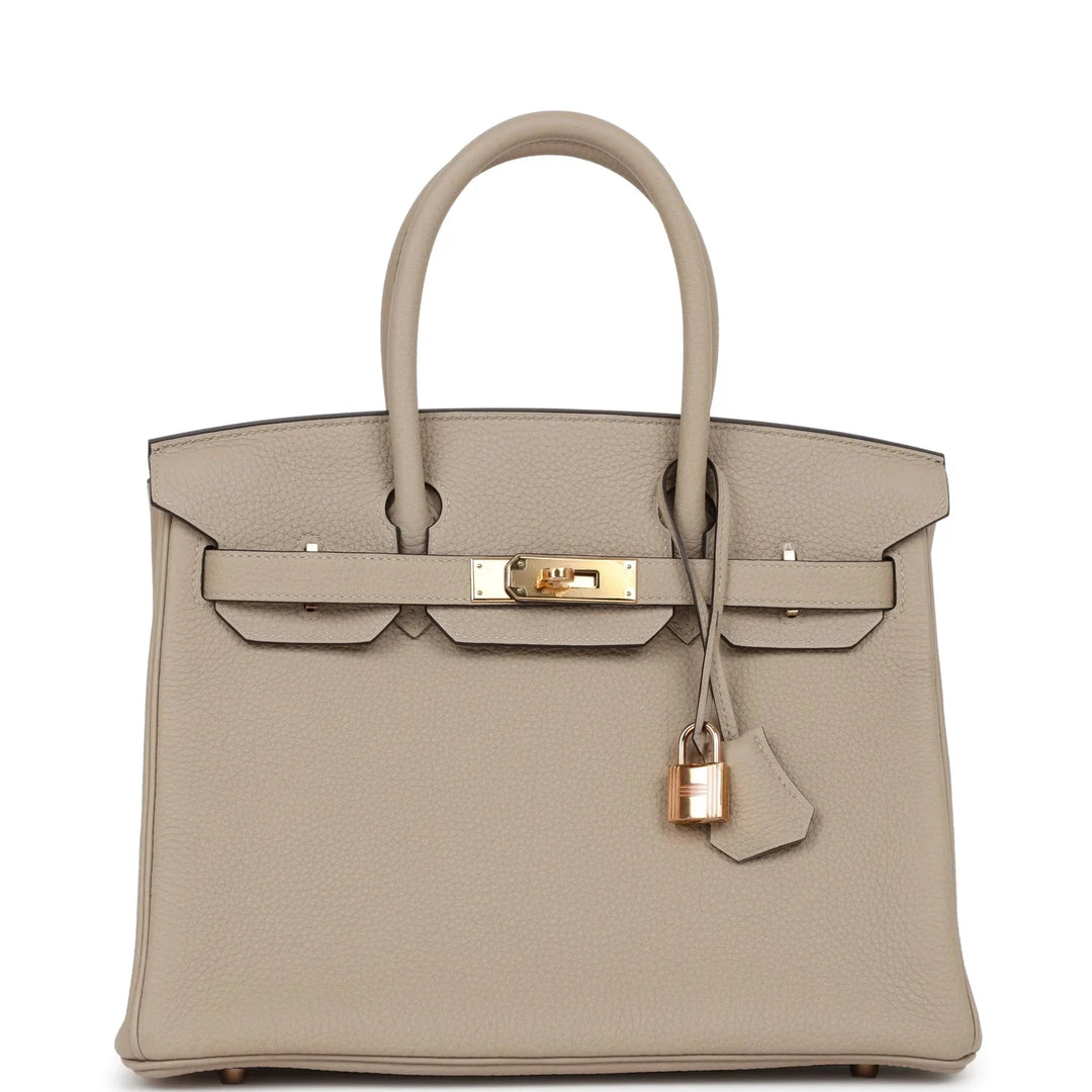Elegante feste Handtasche mit Goldakzenten für Damen