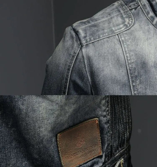 Herren Retro Jeansjacke