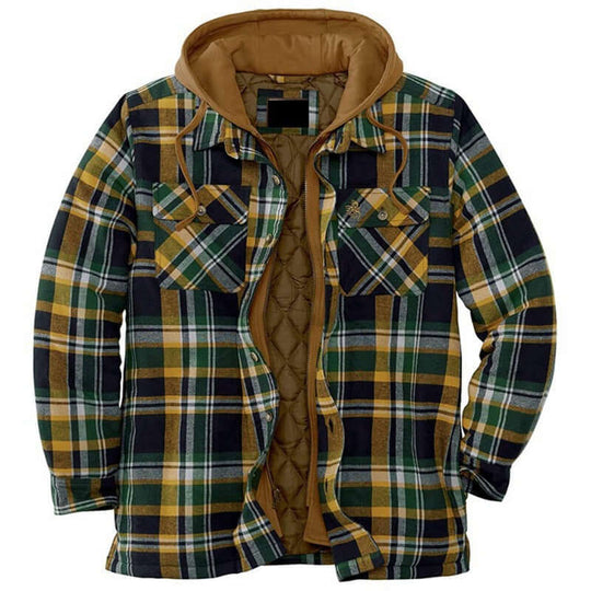 Herren Holzfällerjacke Mit Klassischem Karo Design