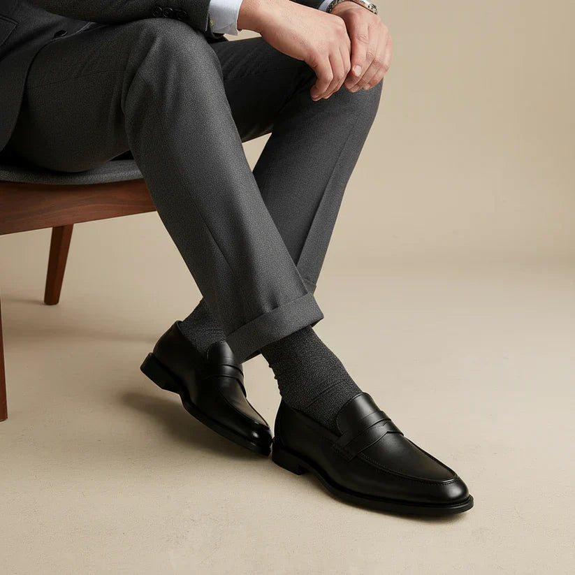 Herren Loafer Aus Leder Mit Penny Strap