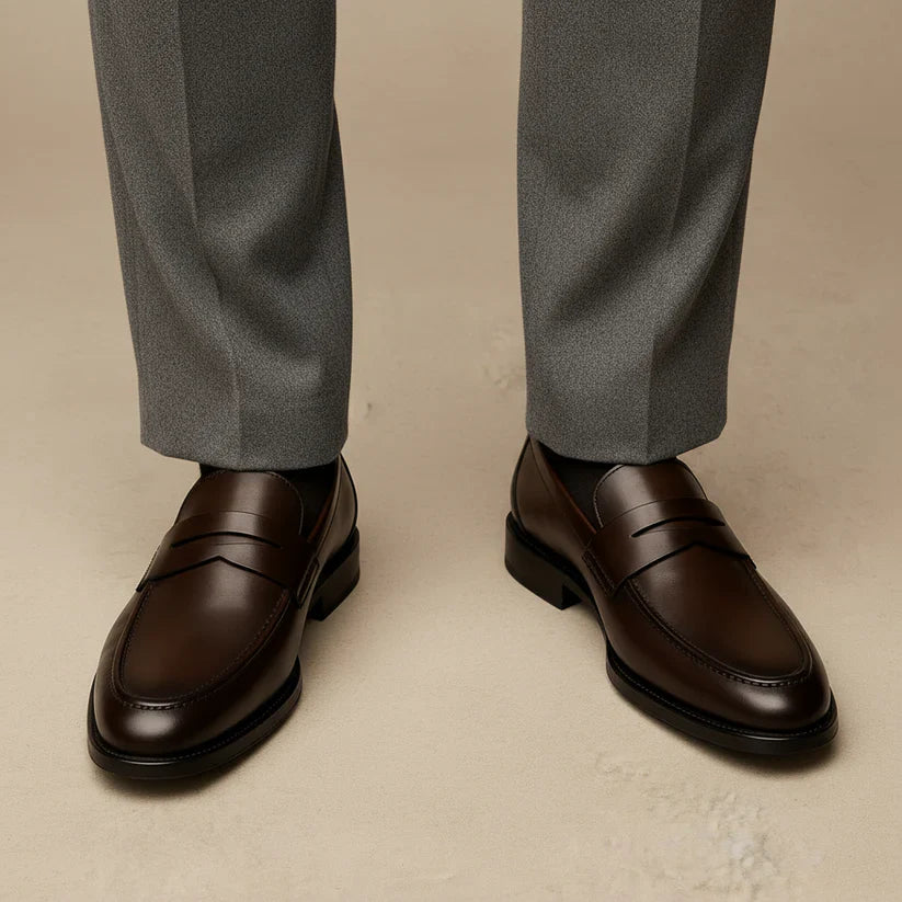 Herren Loafer Aus Leder Mit Penny Strap