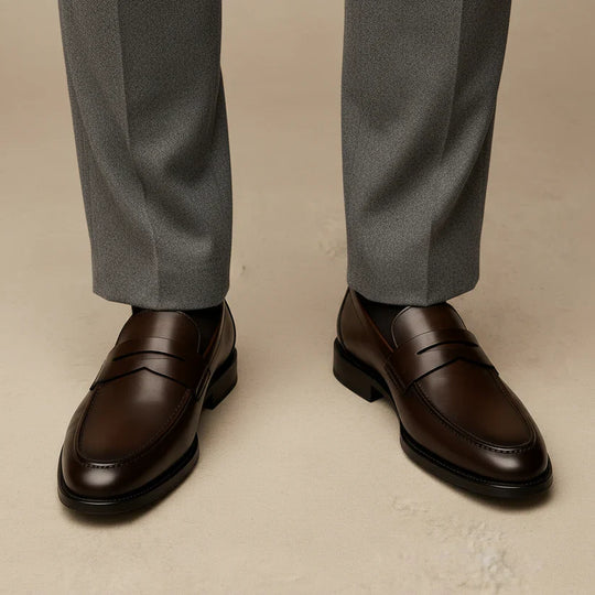 Herren Loafer Aus Leder Mit Penny Strap