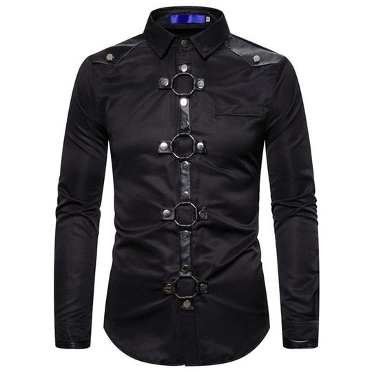 Herren Gothic Shirt Mit Modernem Design