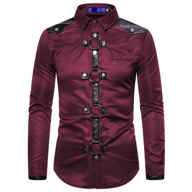 Herren Gothic Shirt Mit Modernem Design