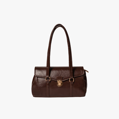 Vegane Leder Vintage Schultertasche