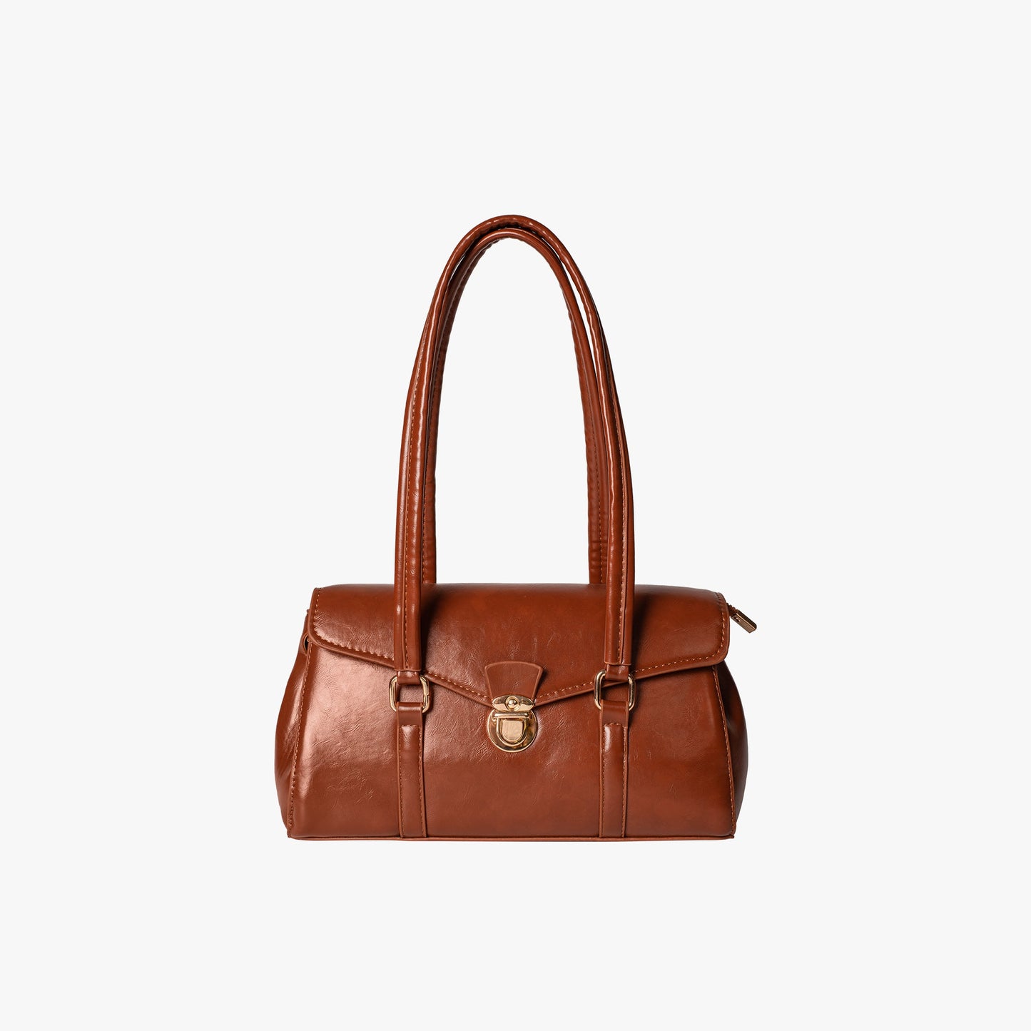 Vegane Leder Vintage Schultertasche