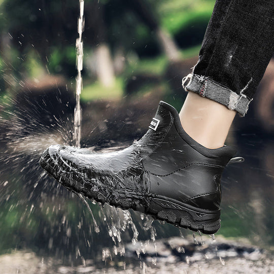 Herren Regenstiefel Mit Rutschfester Sohle