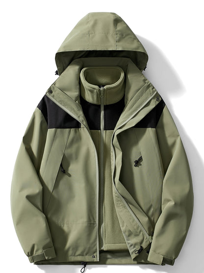 Herren Winterjacke Mit 3 Lagen Und Klassischem Design