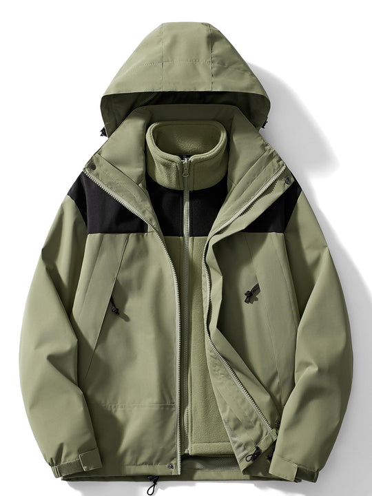 Herren Winterjacke Mit 3 Lagen Und Klassischem Design