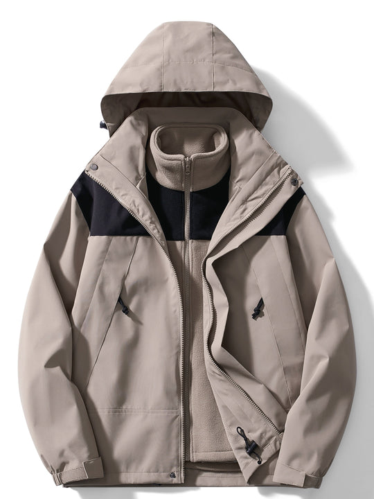 Herren Winterjacke Mit 3 Lagen Und Klassischem Design