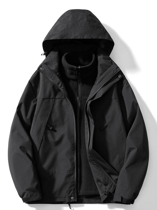 Herren Winterjacke Mit 3 Lagen Und Klassischem Design