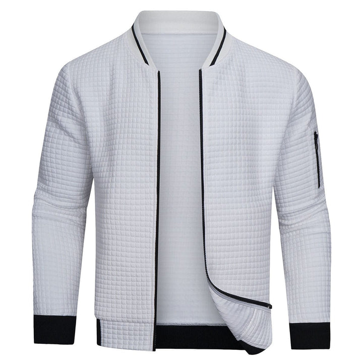 Herren Strickjacke Mit Reißverschluss Und Minimalistischem Design