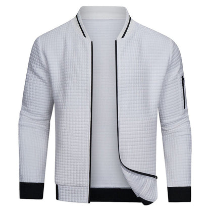Herren Strickjacke Mit Reißverschluss Und Minimalistischem Design
