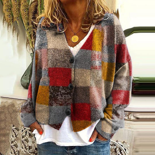 Damen Strickjacke Mit Luftigem Schnitt