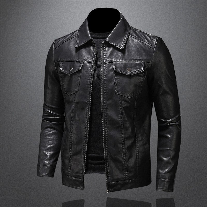 Herren Jacke Mit Kragen Und Reißverschluss