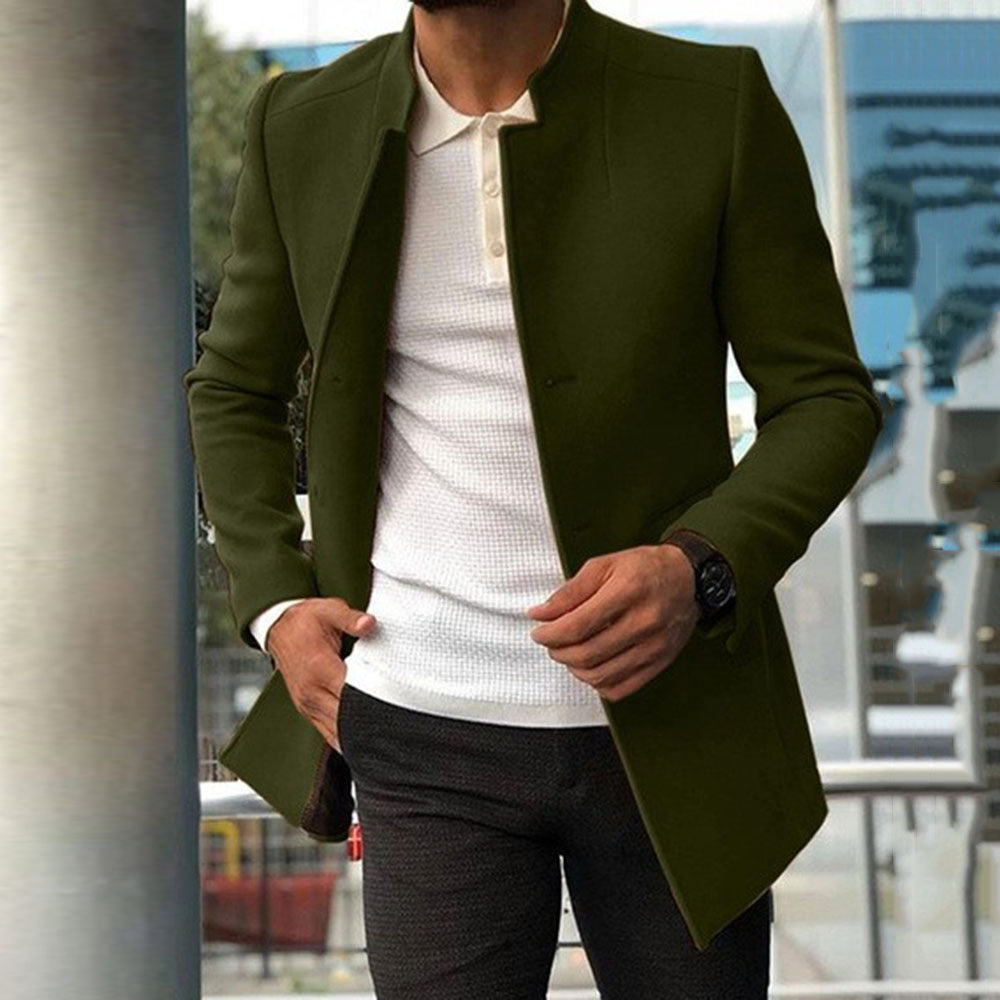 Herren Jacke Mit Klassischem Design Für Herbst Und Winter
